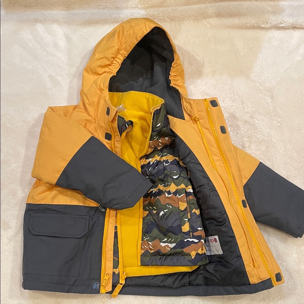 Swiss Tech Kids Yellow and Black Raincoat